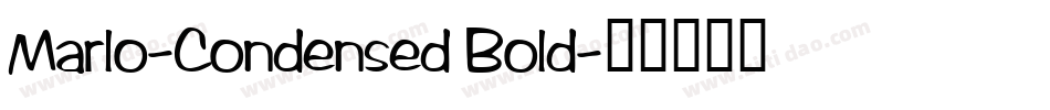 Marlo-Condensed Bold字体转换